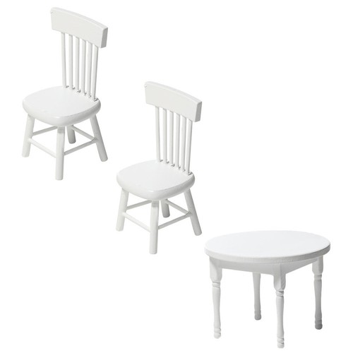 Set white mini desk chair - 1,