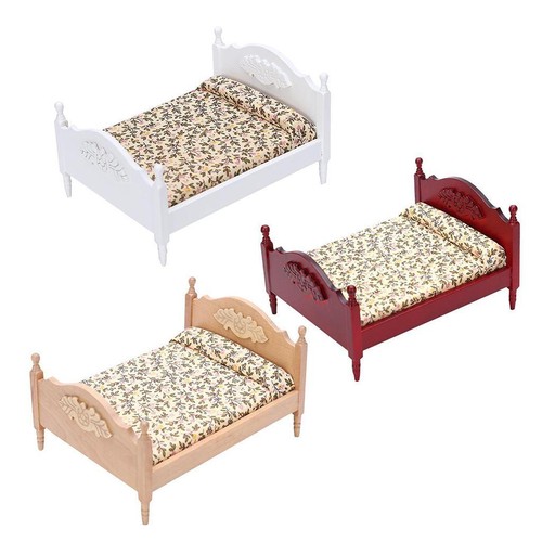 Wooden dollhouse furniture - furniture, set