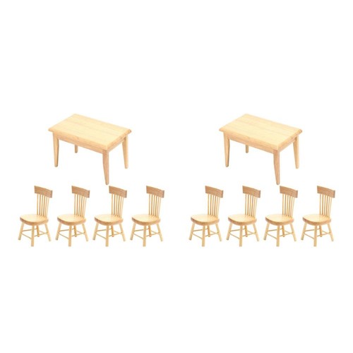 2sets ivory mini wood chair - ivory,