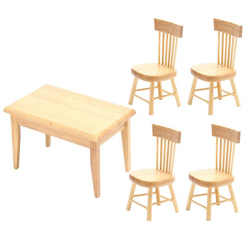 Miniature ivory wood table - wood,