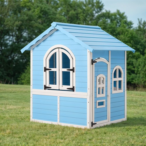 Wooden kids playhouse - wooden, outdoor