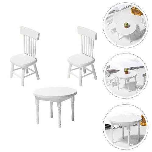 Wooden mini desk chair set - wooden,