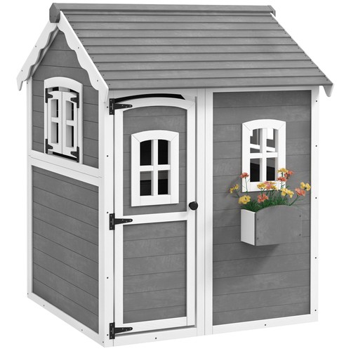 Wooden playhouse for kids - wooden,